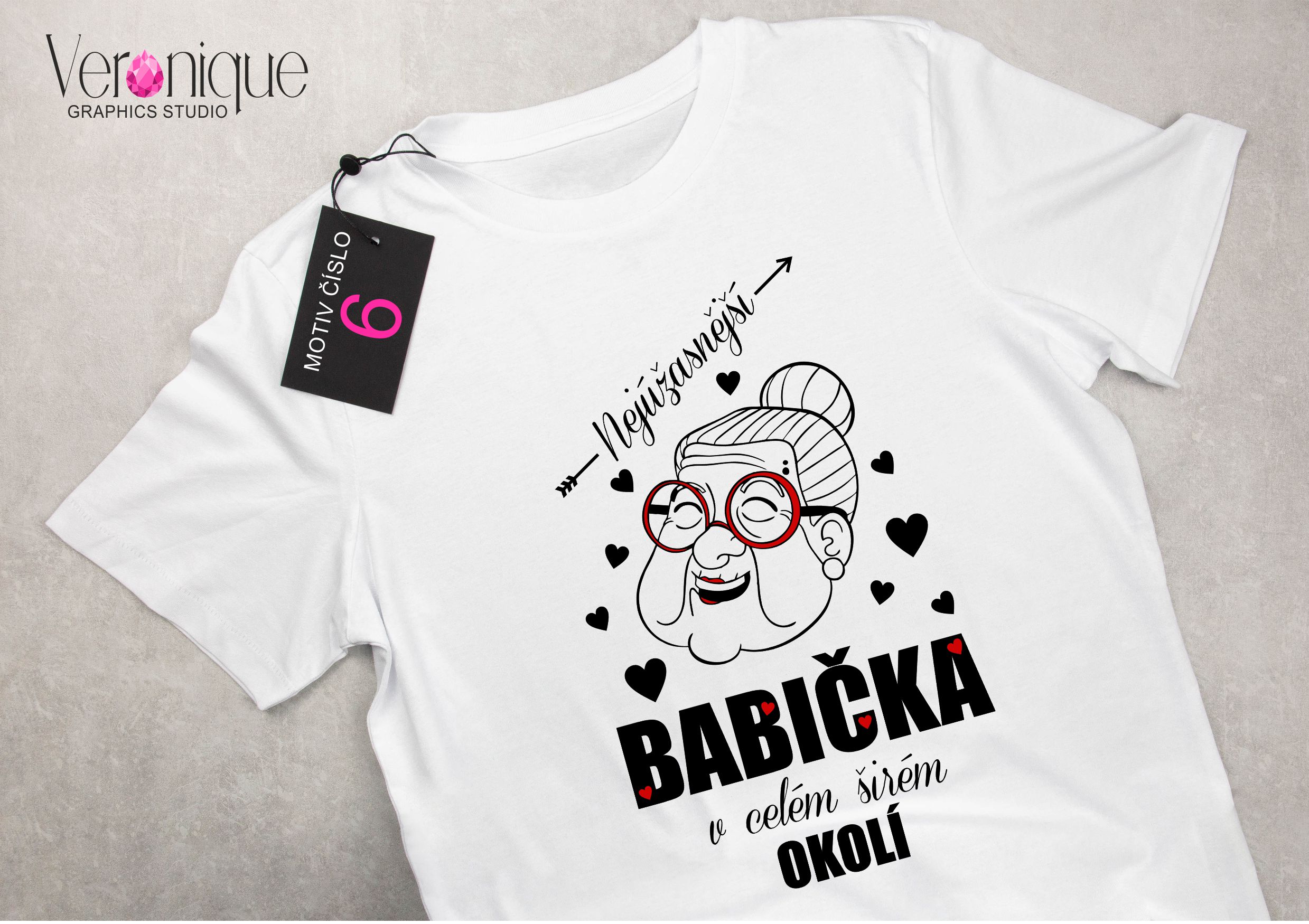 Tričko s potiskem Nejúžasnější babička