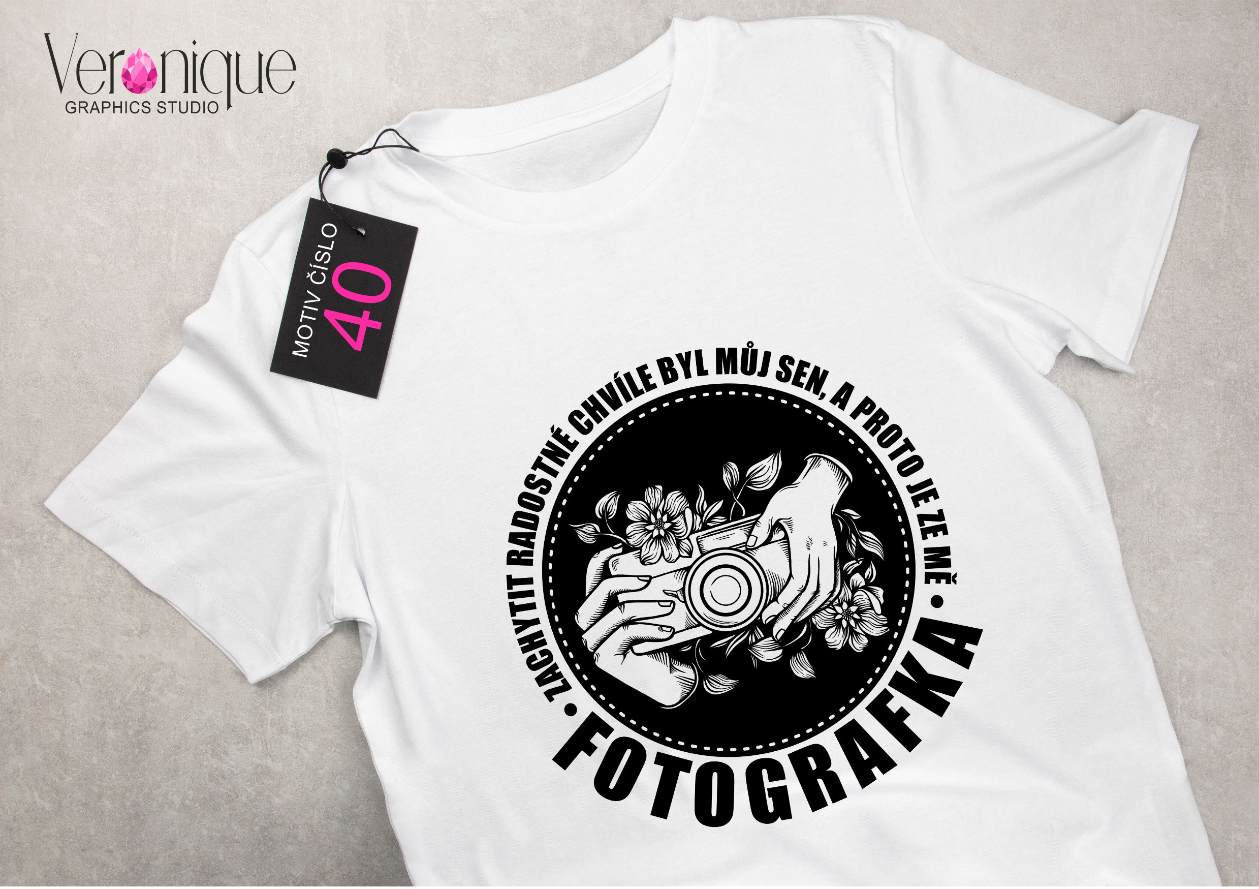 Tričko s potiskem Fotografka