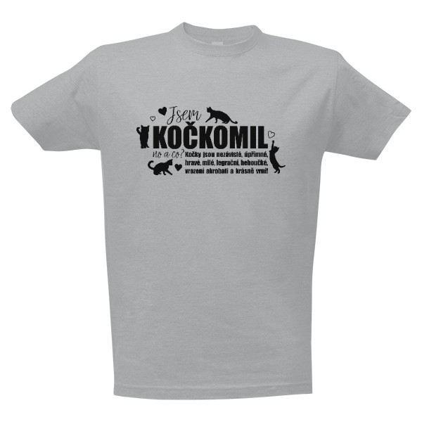 Tričko s potiskem Kočkomil
