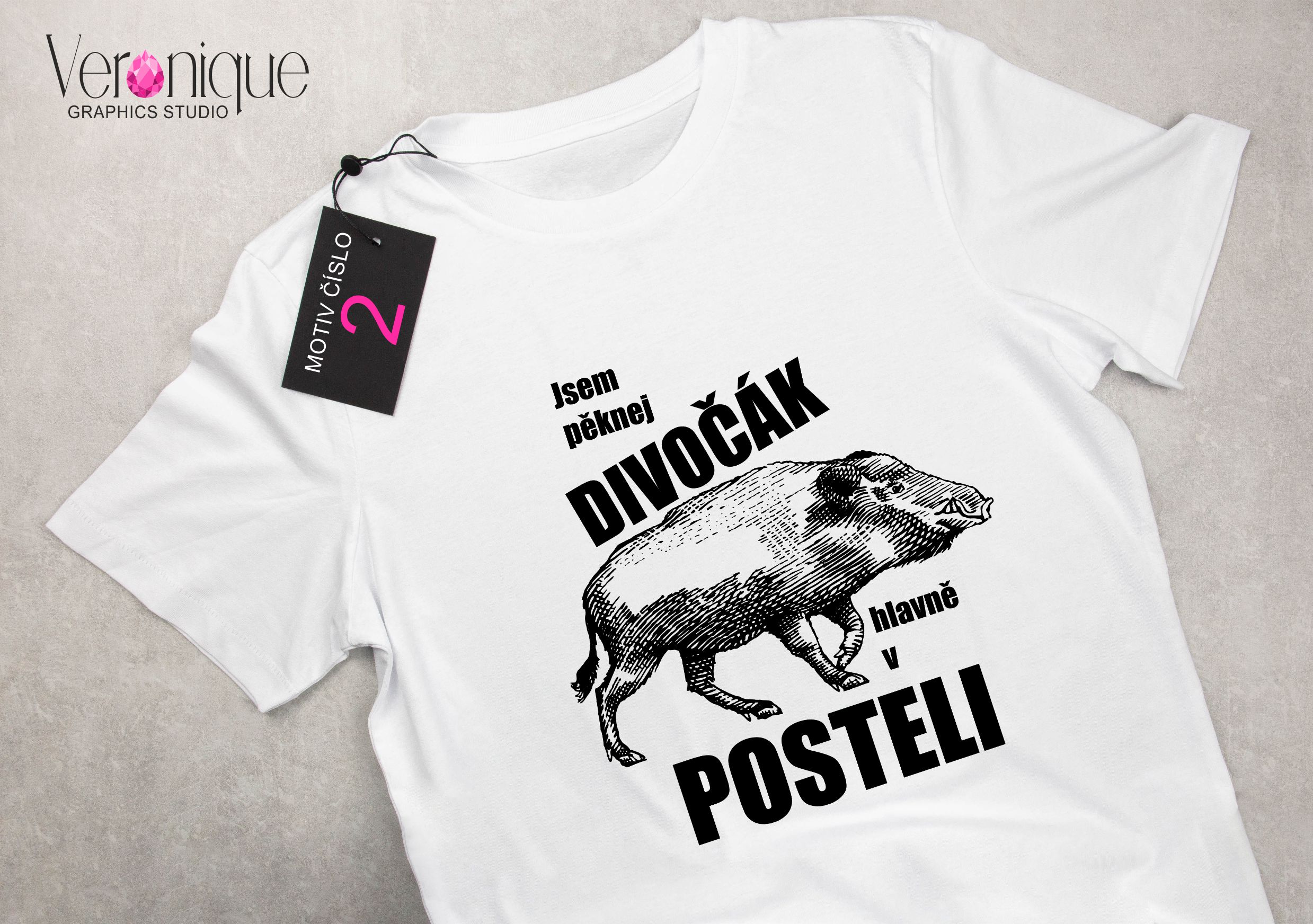 Tričko s potiskem Divočák